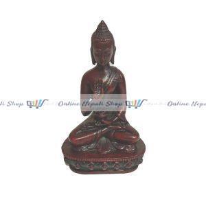 A set of Buddha Statue Dark Red